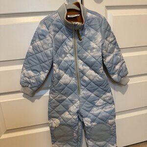 Molo Hollyn - Cloudy Day - Recycled thermal suit in sky print 2T - 92-98 cm